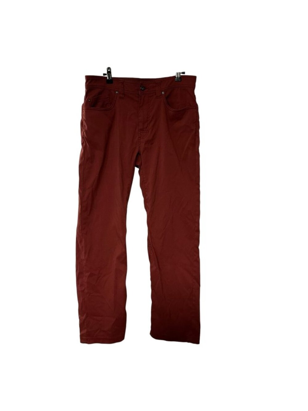 PrAna Pants Mens 32x30 Burnt Orange Slim Fit Organic Cotton Stretch Breathe
